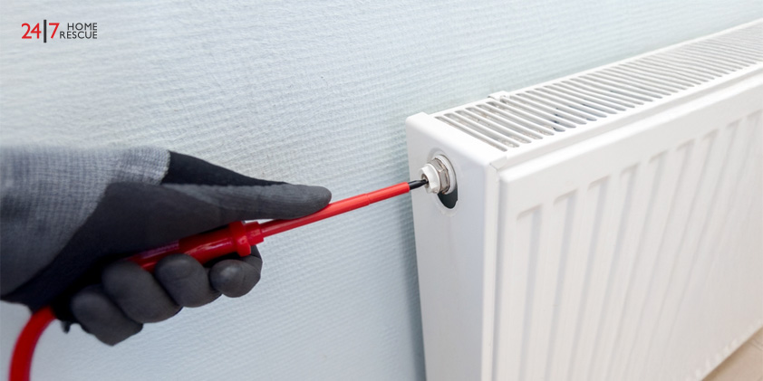 How to Prepare Your Boiler for Winter Radiator bleeding process by a professional heating engineer