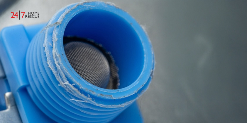 Dishwasher Not Filling with Water? Causes & Fixes Explained Close-up view of a dishwasher fill valve with a plastic inlet damaged due to cross-threading