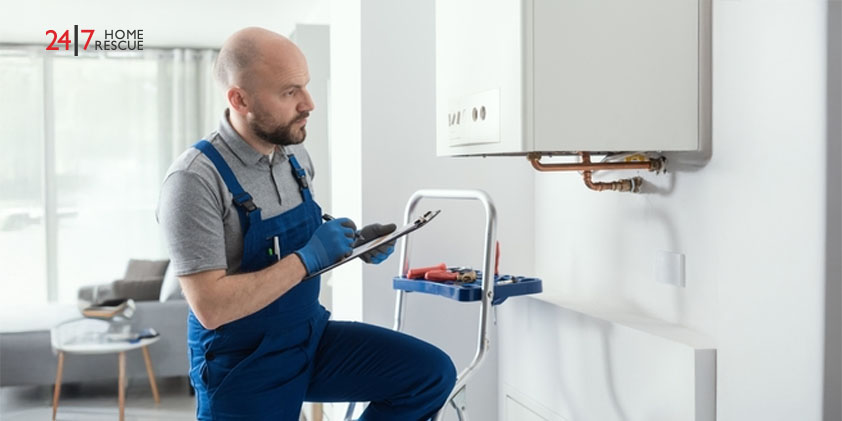 Boiler Repair Cost 2026: A Complete Breakdown Gas engineer completing a safety certificate after boiler service.
