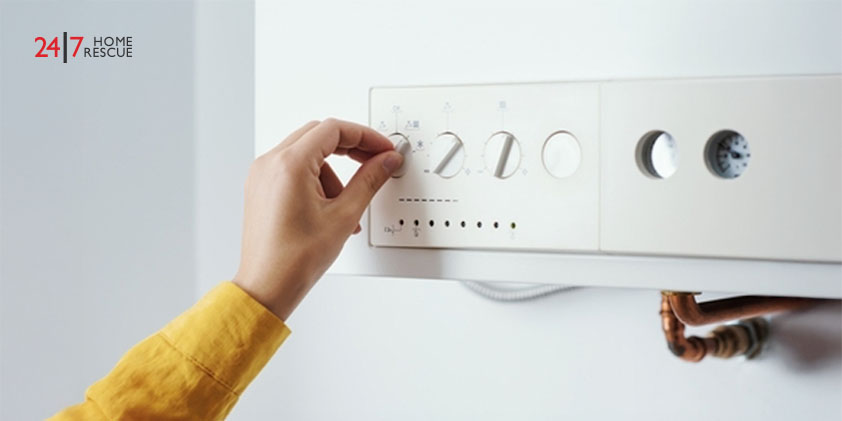 How to Reset Ideal Logic Combi 30 Boiler: A Comprehensive Guide Young woman checking settings and temperature on the boiler at home