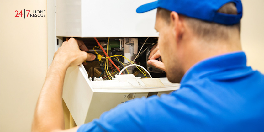 Vaillant F72 Fault Code: What It Means and How to Fix It engineer solving wiring issues on a gas heating boiler