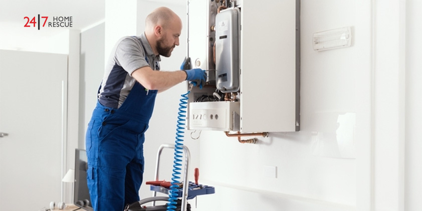 Vaillant F72 Fault Code: What It Means and How to Fix It Gas engineer checking and cleaning a boiler during the inspection at home