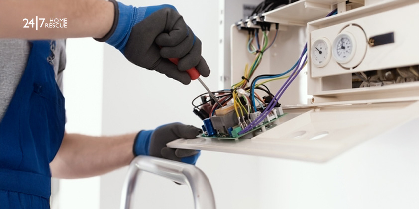 Vaillant F62 Fault Code: What Does It Mean and How to Fix It Engineer fixing boiler PCB