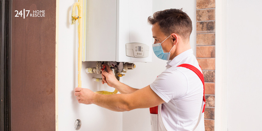 Vaillant F72 Fault Code: What It Means and How to Fix It Engineer repairs a boiler in a medical mask