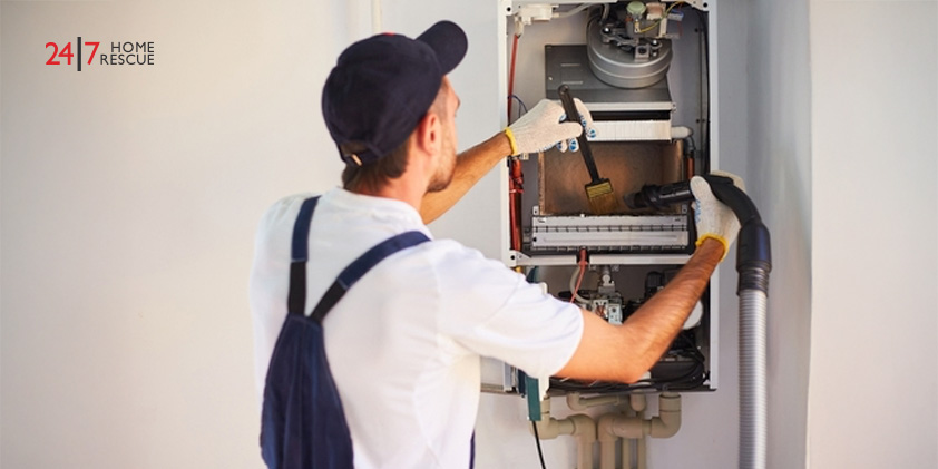 Worcester Boiler No Hot Water: Diagnosis and Fixes Engineer servicing boiler