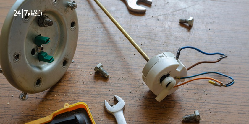 Common Reasons Behind a Vokera Boiler Red Light Warning Various parts of a combi boiler on a table
