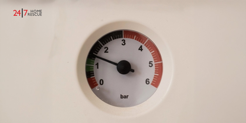 Understanding Ideal Boiler Pressure and How to Maintain It A boiler pressure gauge showing adequate boiler pressure