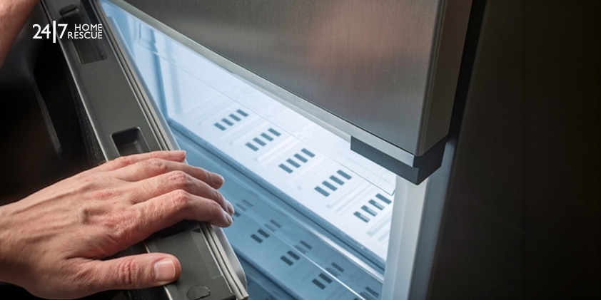 Common Fridge Freezer Faults and How To Get Them Fixed A person checking problems with the fridge