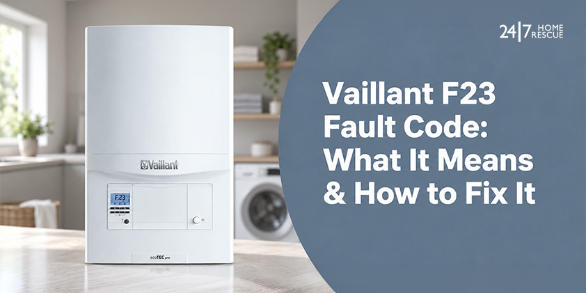 Vaillant boiler showing F23 fault code